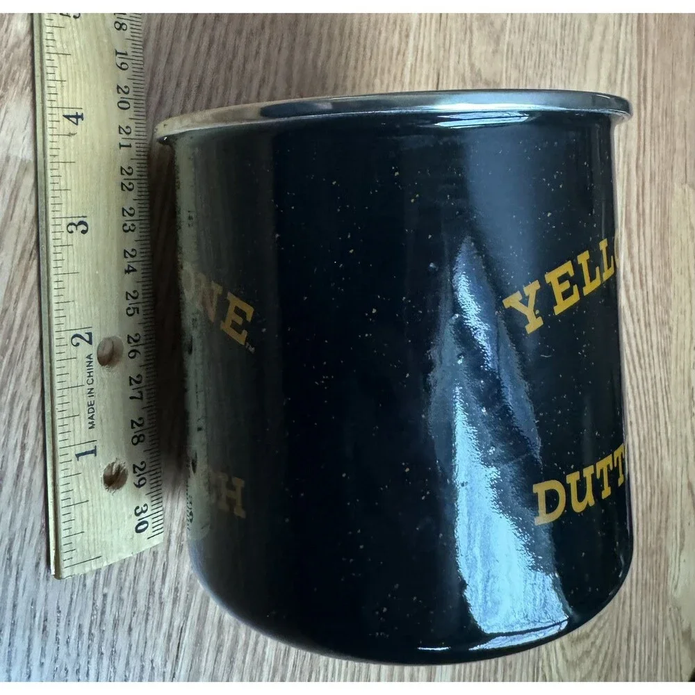 Silver Buffalo Yellowstone John Dutton Ranch Enamel Camper Mug,‎ 21 Ounces